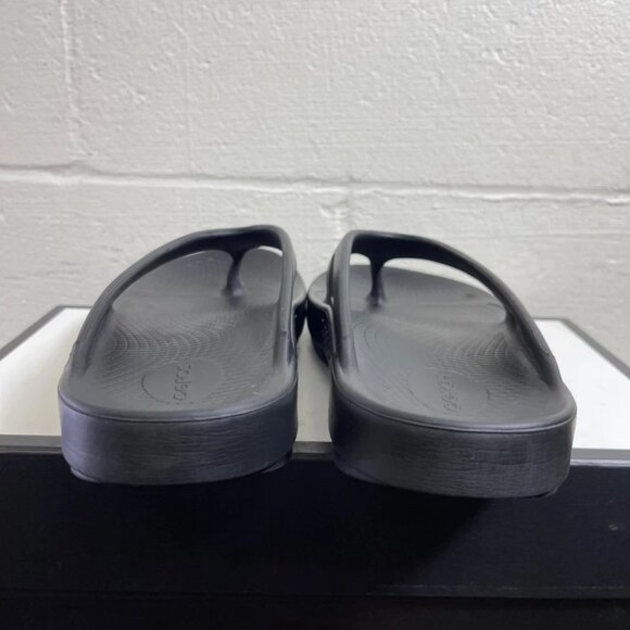 OOFOS OOlala Black Recovery Sandals Thong Slide Slip On Women's 10 Men's 8 - Picture 5 of 8